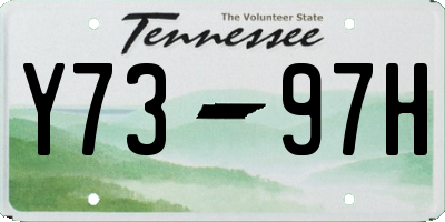 TN license plate Y7397H