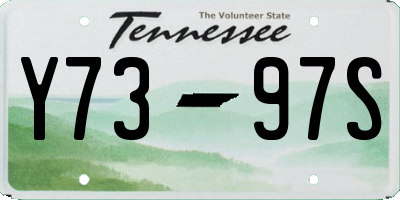 TN license plate Y7397S