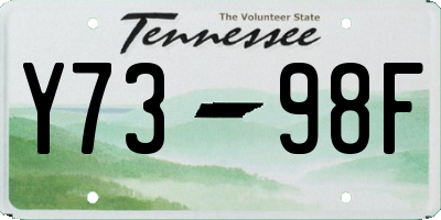 TN license plate Y7398F