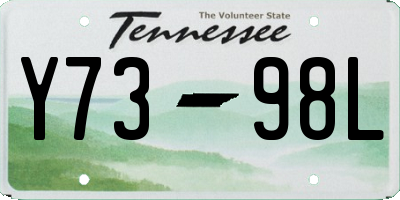 TN license plate Y7398L