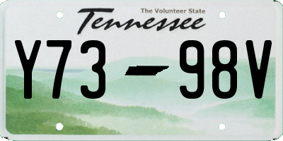 TN license plate Y7398V