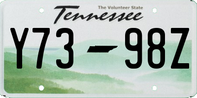 TN license plate Y7398Z
