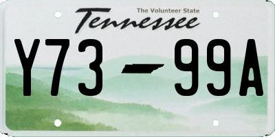 TN license plate Y7399A