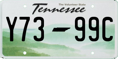 TN license plate Y7399C