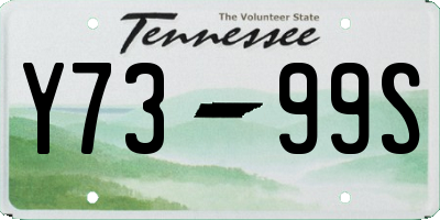 TN license plate Y7399S