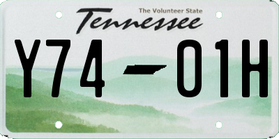 TN license plate Y7401H