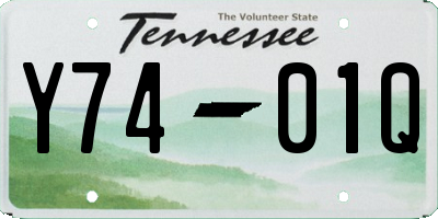 TN license plate Y7401Q