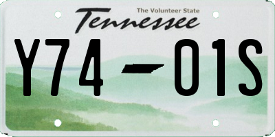 TN license plate Y7401S