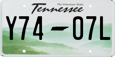 TN license plate Y7407L