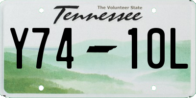 TN license plate Y7410L