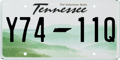 TN license plate Y7411Q