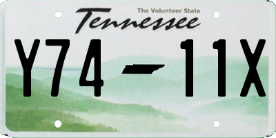 TN license plate Y7411X