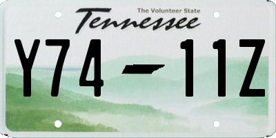 TN license plate Y7411Z