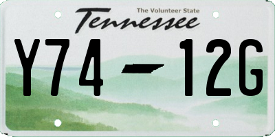 TN license plate Y7412G