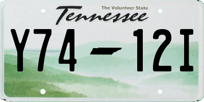 TN license plate Y7412I