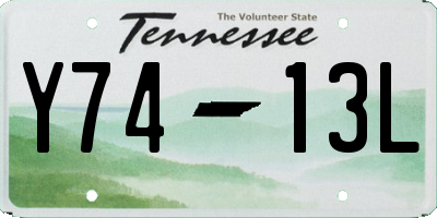 TN license plate Y7413L