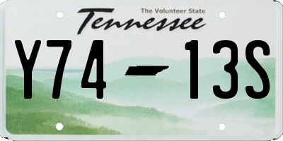 TN license plate Y7413S
