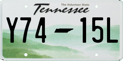 TN license plate Y7415L