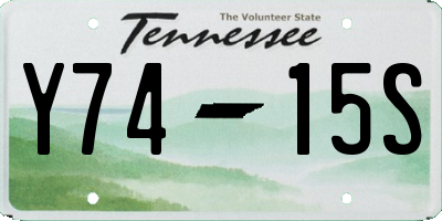 TN license plate Y7415S