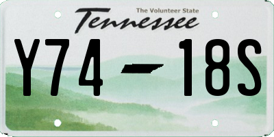 TN license plate Y7418S