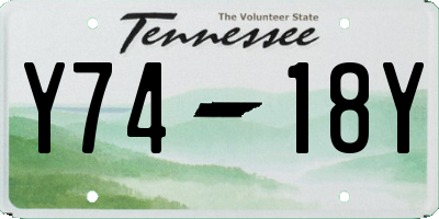 TN license plate Y7418Y