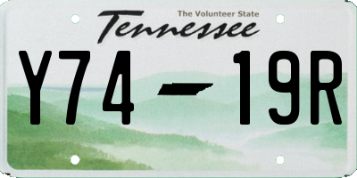 TN license plate Y7419R