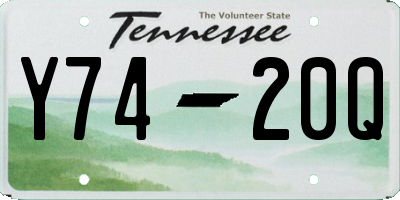 TN license plate Y7420Q