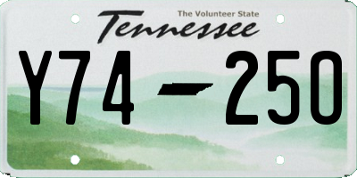 TN license plate Y7425O