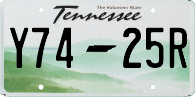 TN license plate Y7425R