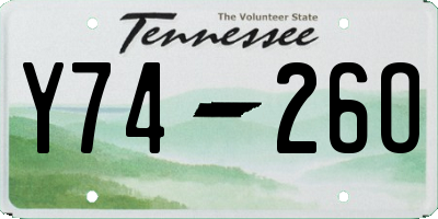 TN license plate Y7426O