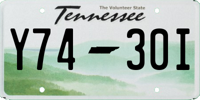 TN license plate Y7430I
