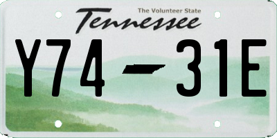 TN license plate Y7431E