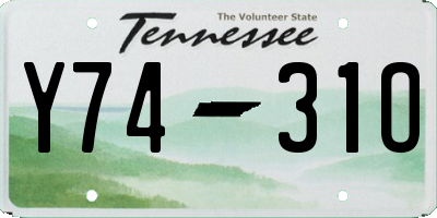 TN license plate Y7431O