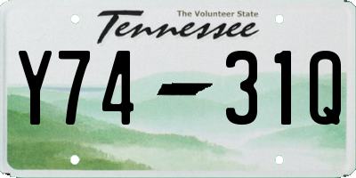 TN license plate Y7431Q