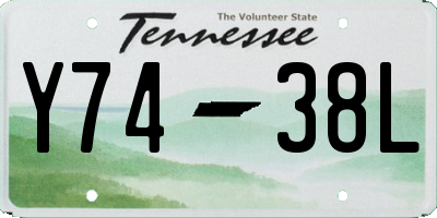 TN license plate Y7438L