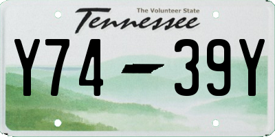 TN license plate Y7439Y