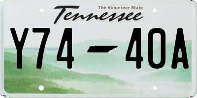 TN license plate Y7440A