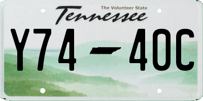 TN license plate Y7440C