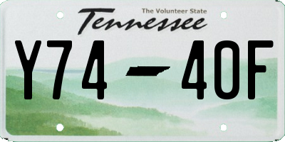 TN license plate Y7440F