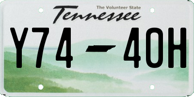TN license plate Y7440H