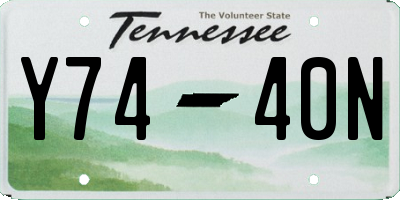 TN license plate Y7440N