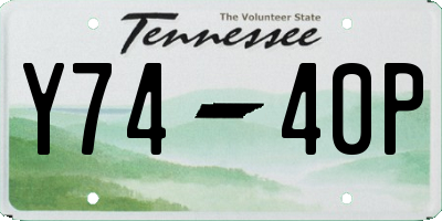 TN license plate Y7440P