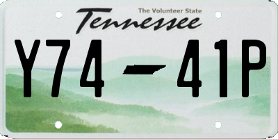TN license plate Y7441P