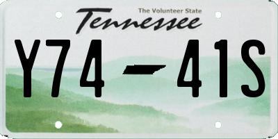 TN license plate Y7441S