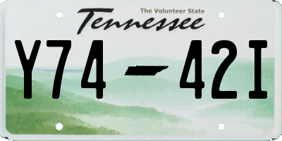 TN license plate Y7442I