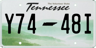 TN license plate Y7448I