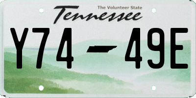 TN license plate Y7449E