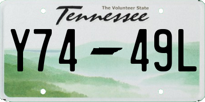 TN license plate Y7449L