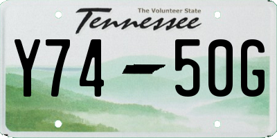 TN license plate Y7450G