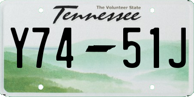 TN license plate Y7451J